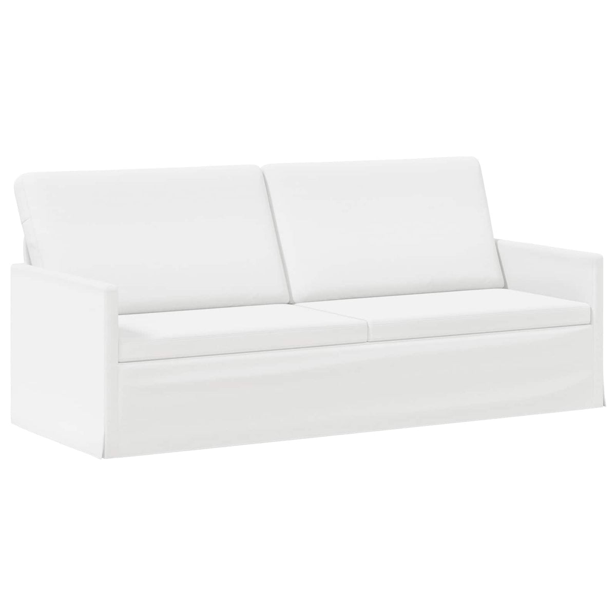 Bankstel 2 pcs Wit Stof