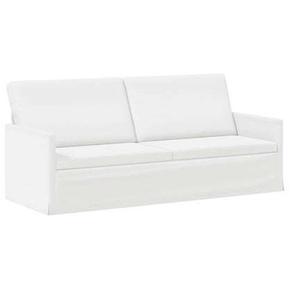 Bankstel 2 pcs Wit Stof