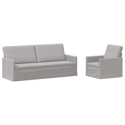 Bankstel 2 pcs Wolkengrijs Stof