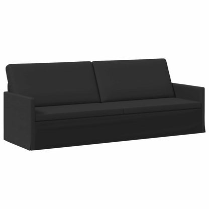 Bankstel 2 pcs Zwart Stof