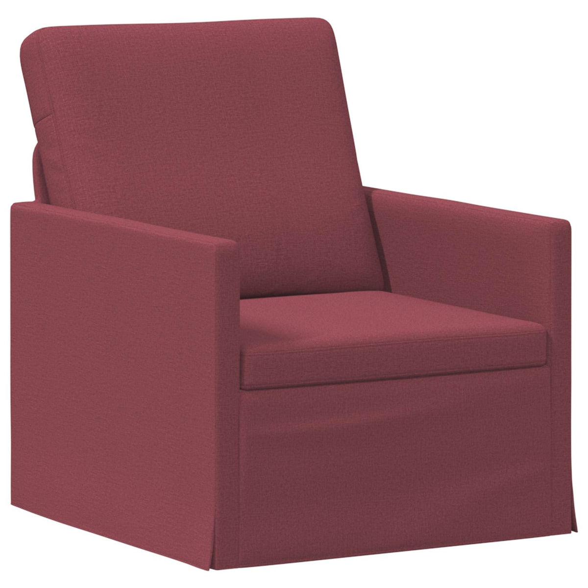 Bankstel 2 pcs Wijnrood Stof