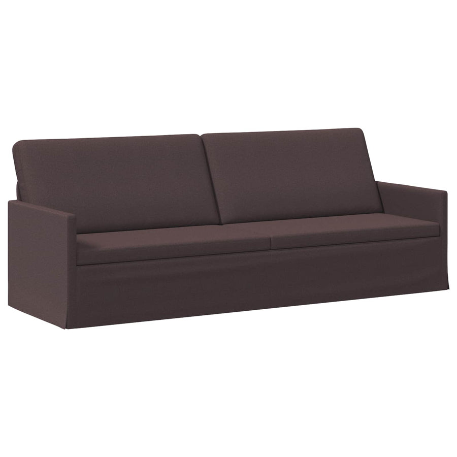 Bankstel 2 pcs Donkerbruin Stof