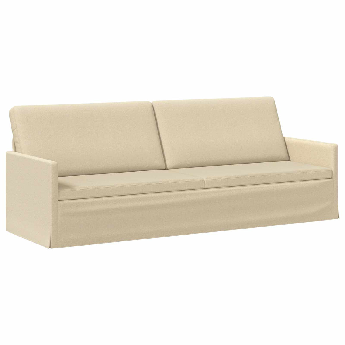 Bankstel 2 pcs Crèmekleurig Stof