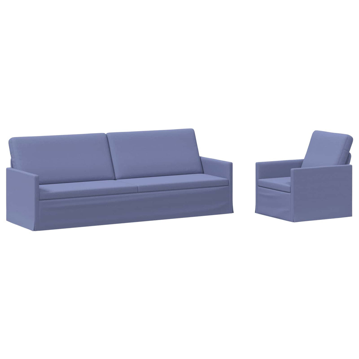 Bankstel 2 pcs Jeans Blauw Stof