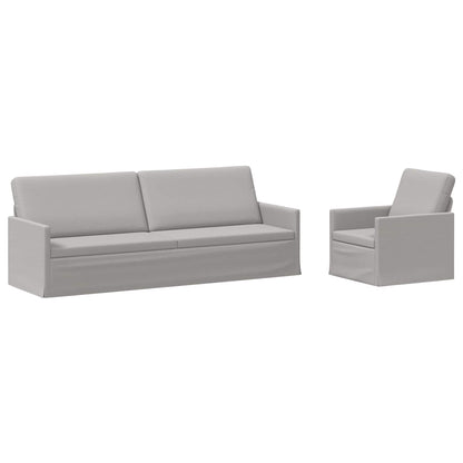 Bankstel 2 pcs Wolkengrijs Stof