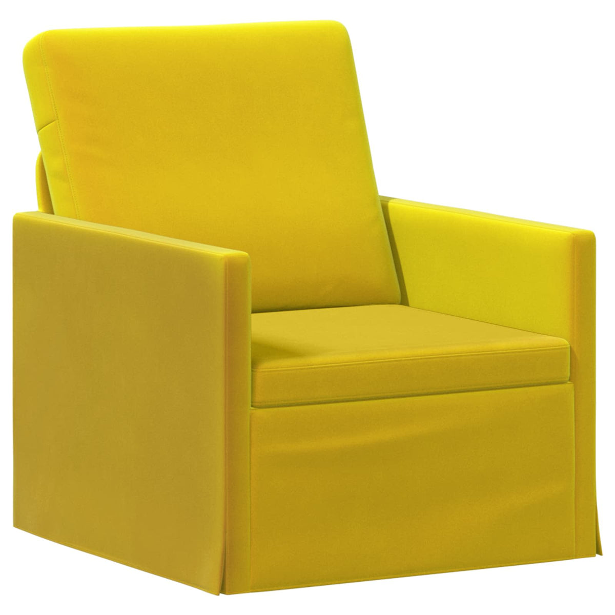 Bankstel 2 pcs Geel fluweel