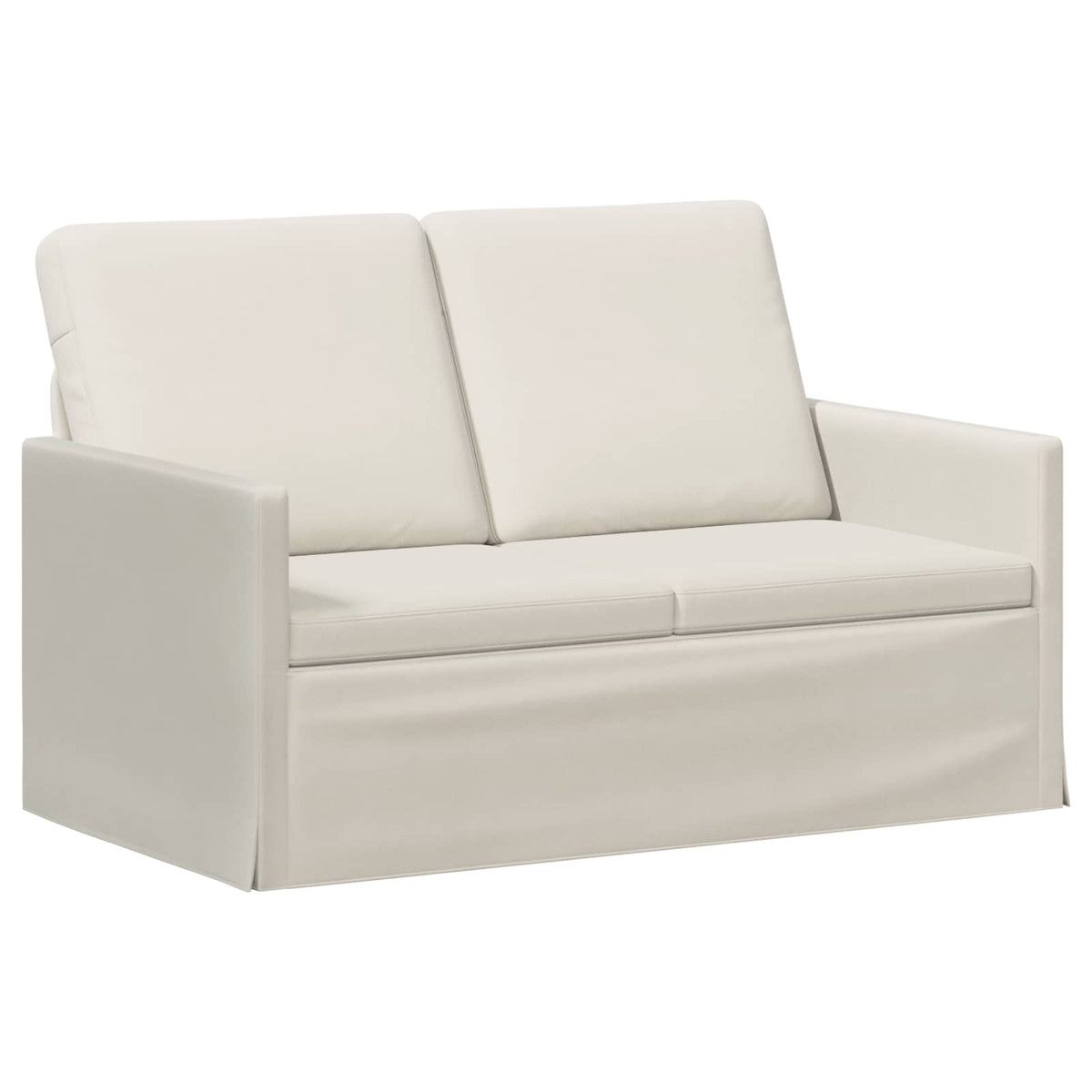 Bankstel 2 pcs Crèmekleurig fluweel