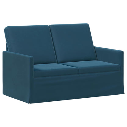 Bankstel 2 pcs Blauw fluweel