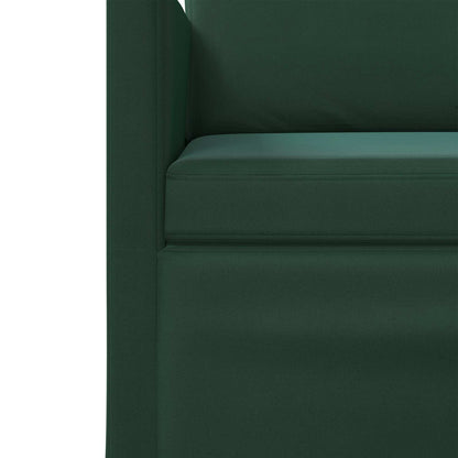 Bankstel 2 pcs Donkergroen fluweel