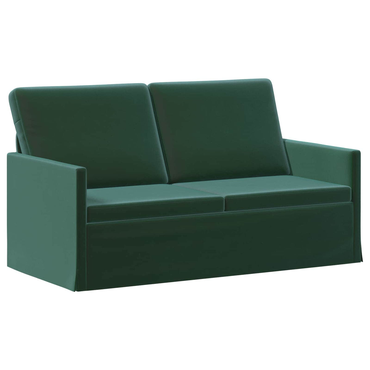 Bankstel 2 pcs Donkergroen fluweel