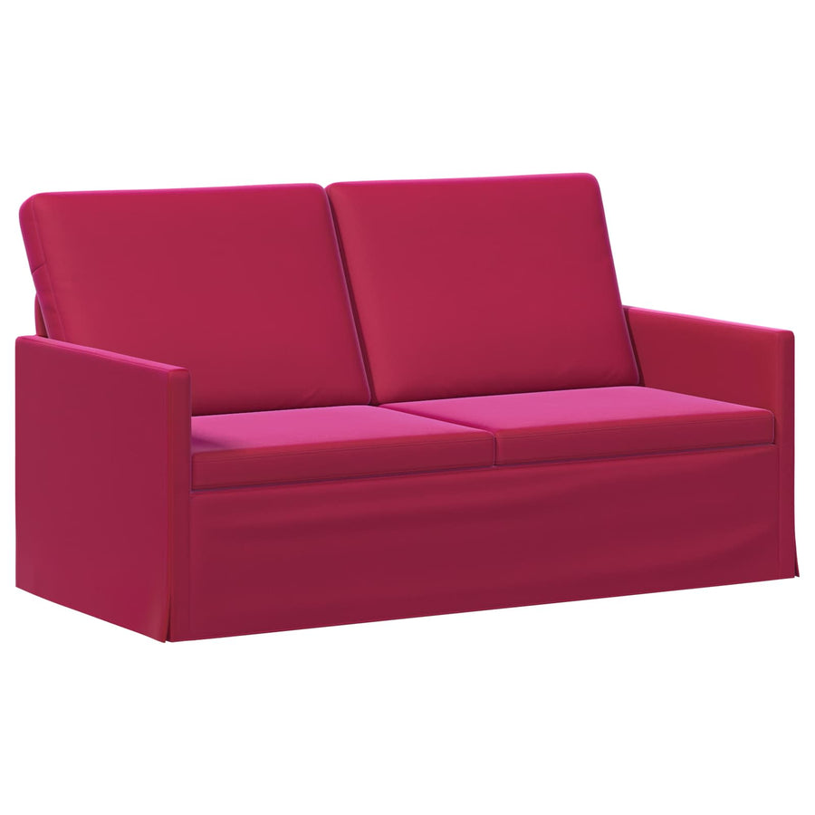 Bankstel 2 pcs Wijnrood fluweel