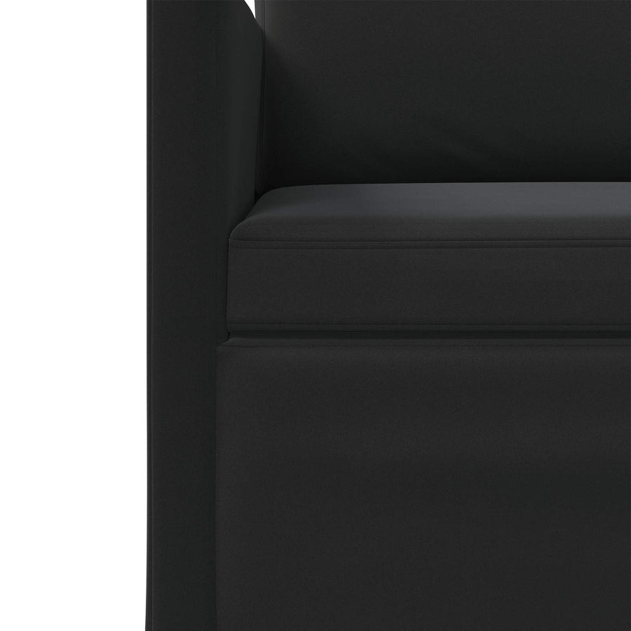 Bankstel 2 pcs Zwart fluweel
