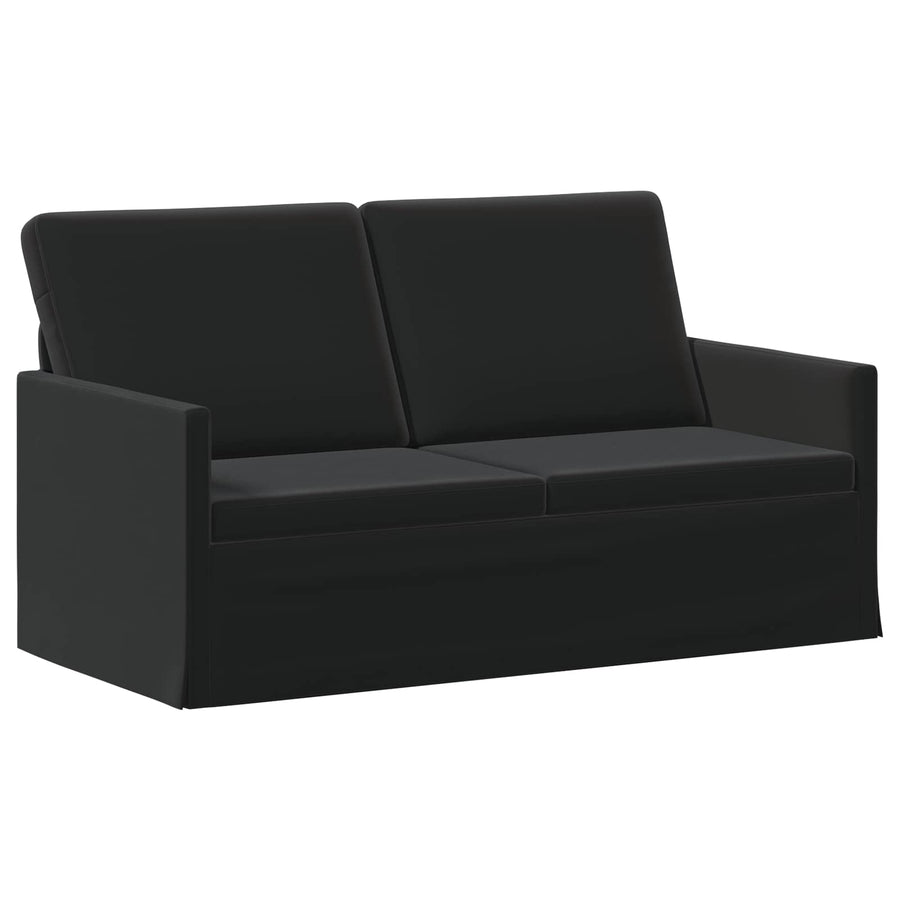 Bankstel 2 pcs Zwart fluweel