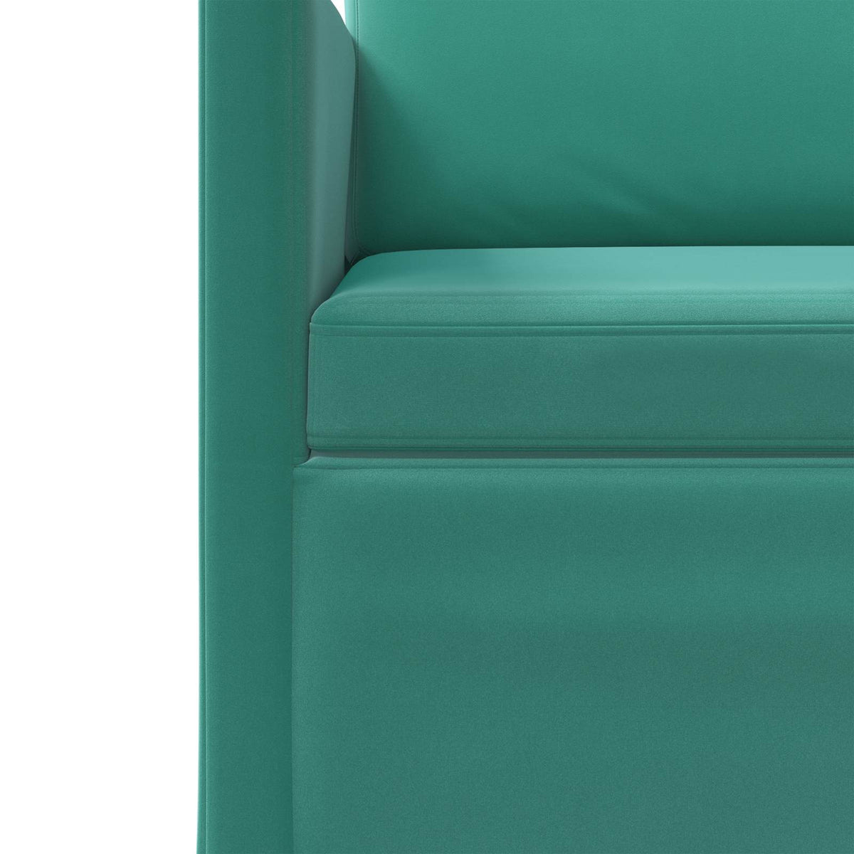 Bankstel 2 pcs Turquoise fluweel