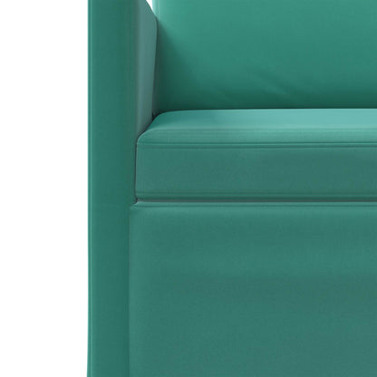 Bankstel 2 pcs Turquoise fluweel