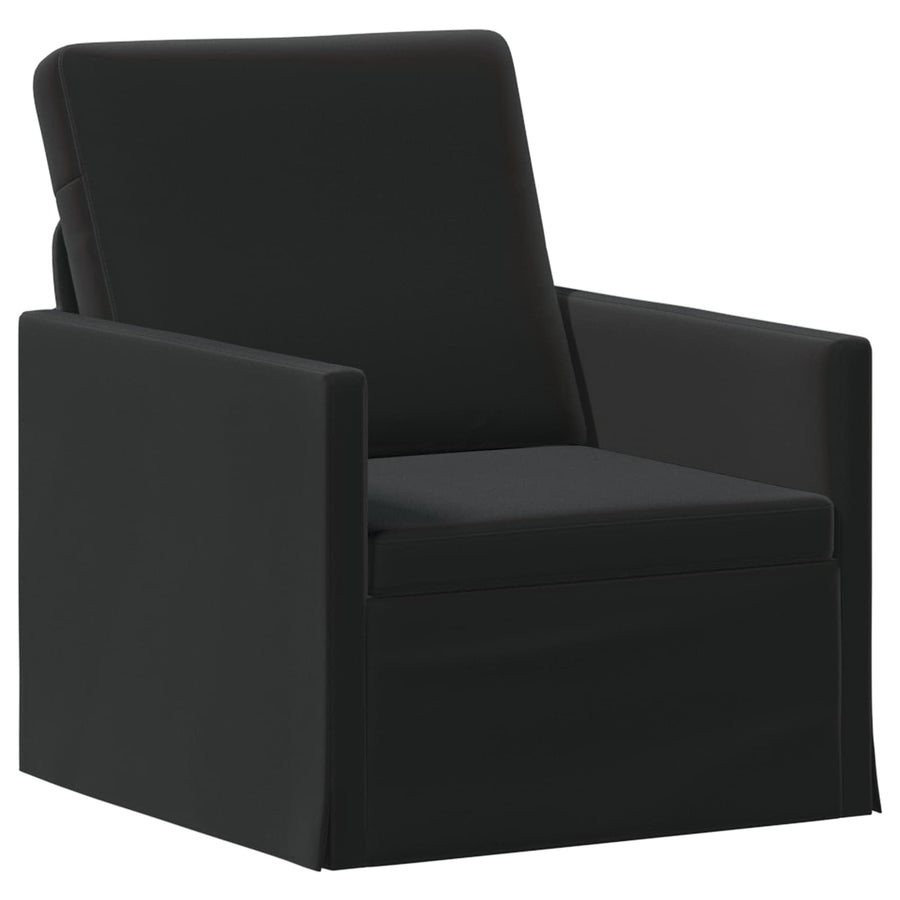 Bankstel 2 pcs Zwart fluweel