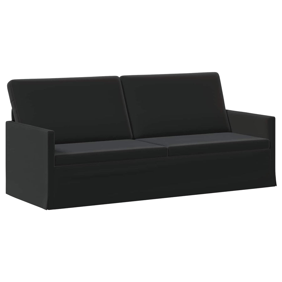 Bankstel 2 pcs Zwart fluweel