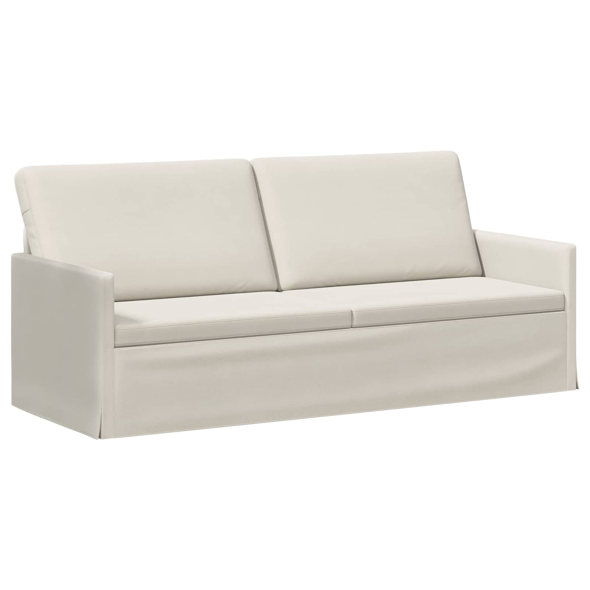 Bankstel 2 pcs Crèmekleurig fluweel