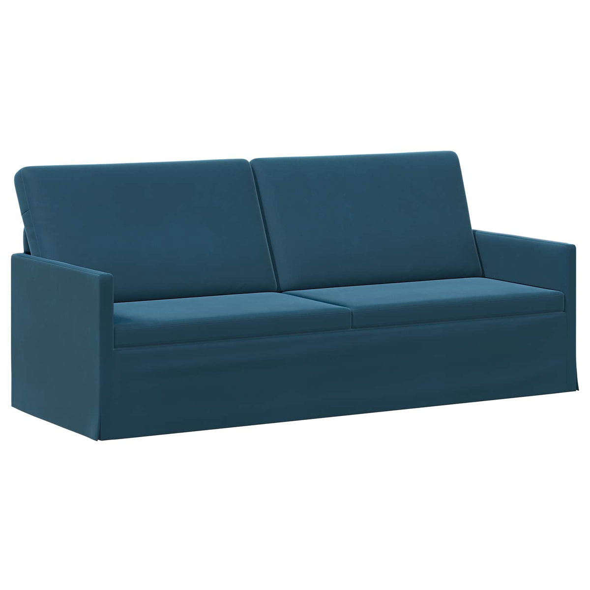 Bankstel 2 pcs Blauw fluweel
