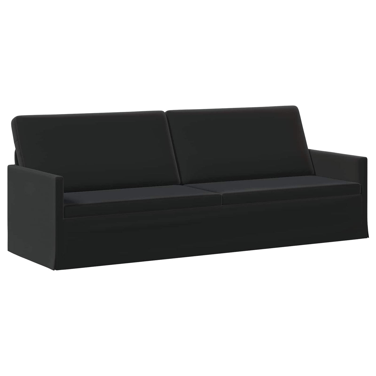 Bankstel 2 pcs Zwart fluweel