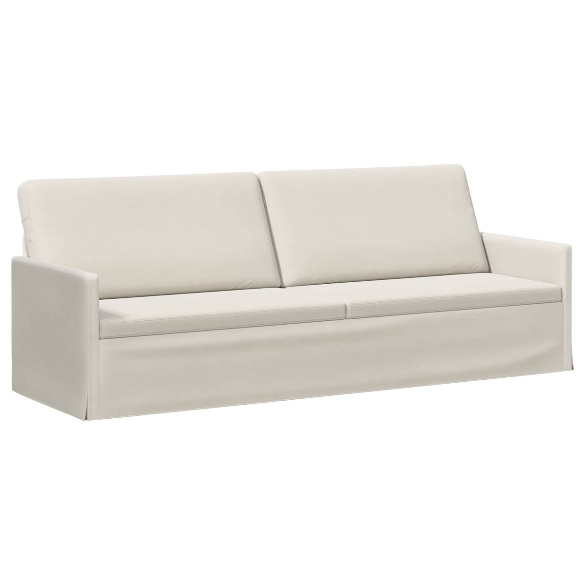 Bankstel 2 pcs Crèmekleurig fluweel