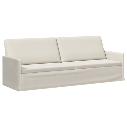 Bankstel 2 pcs Crèmekleurig fluweel