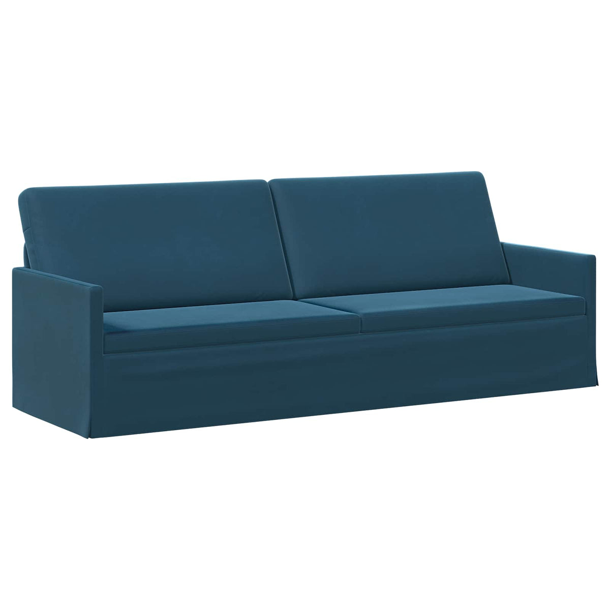 Bankstel 2 pcs Blauw fluweel