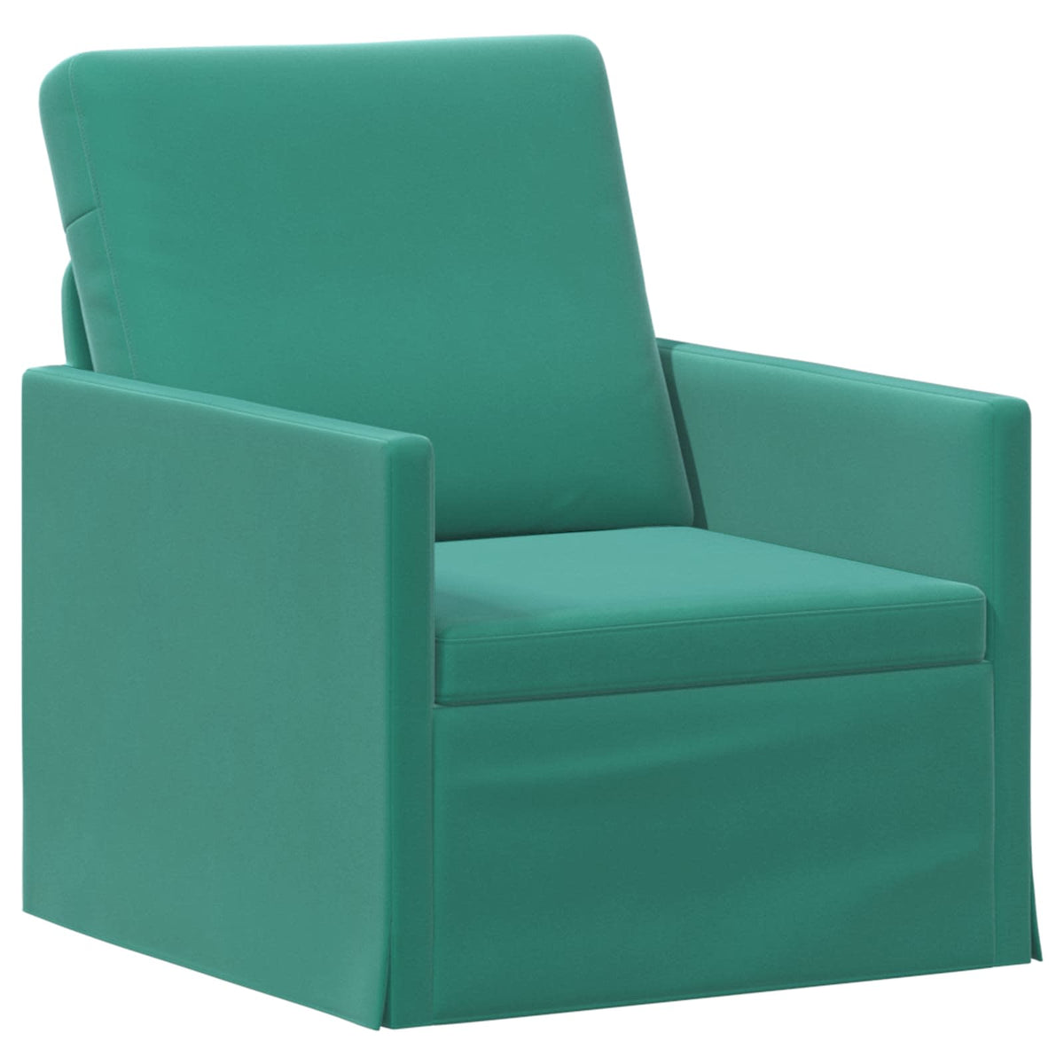 Bankstel 2 pcs Turquoise fluweel