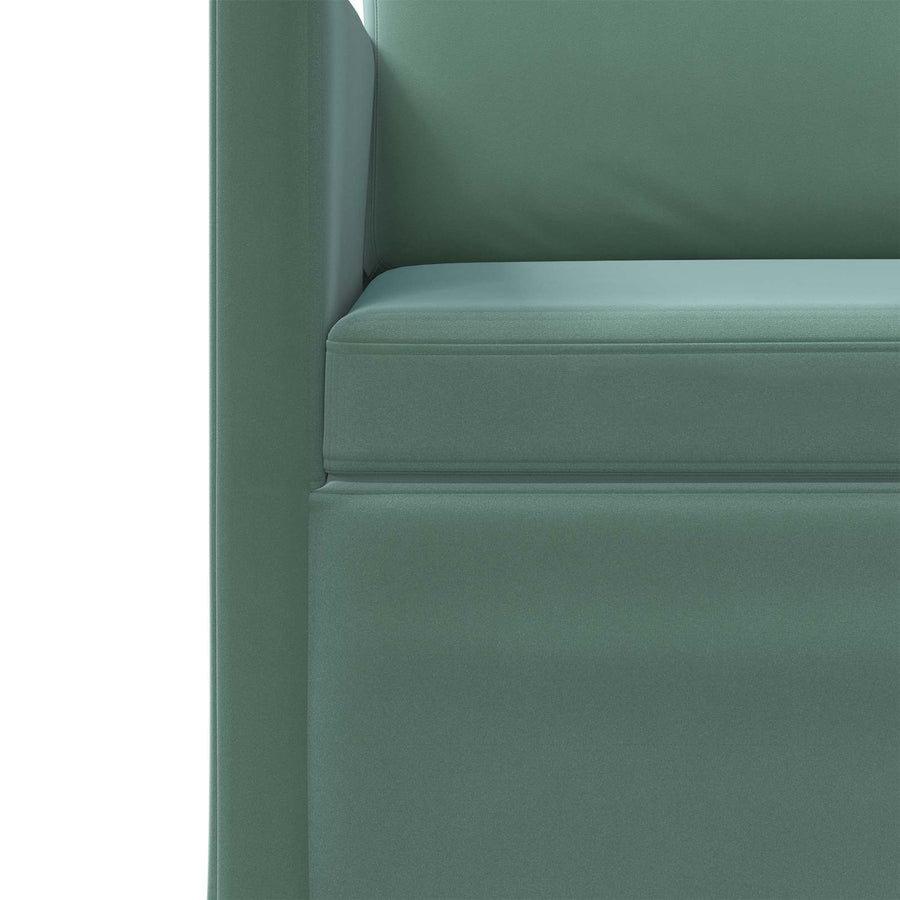 Bankstel 2 pcs Zeegroen fluweel