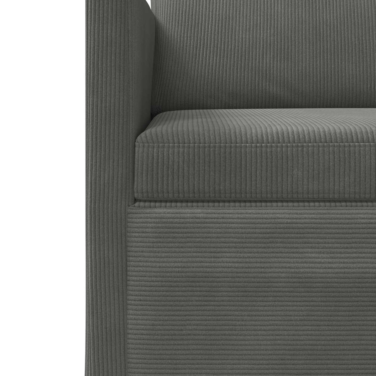 Bankstel 2 pcs Donkergrijs Katoen Stof