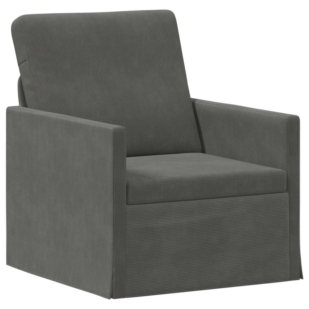Bankstel 2 pcs Donkergrijs Katoen Stof