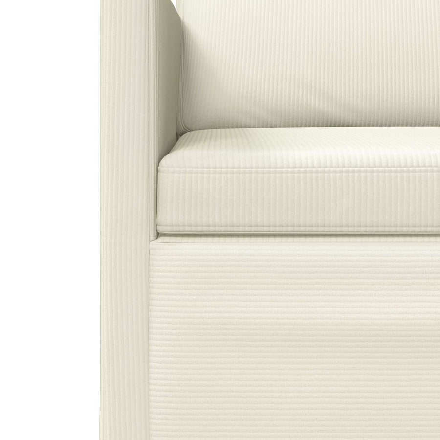 Bankstel 2 pcs Crèmekleurig Katoen Stof