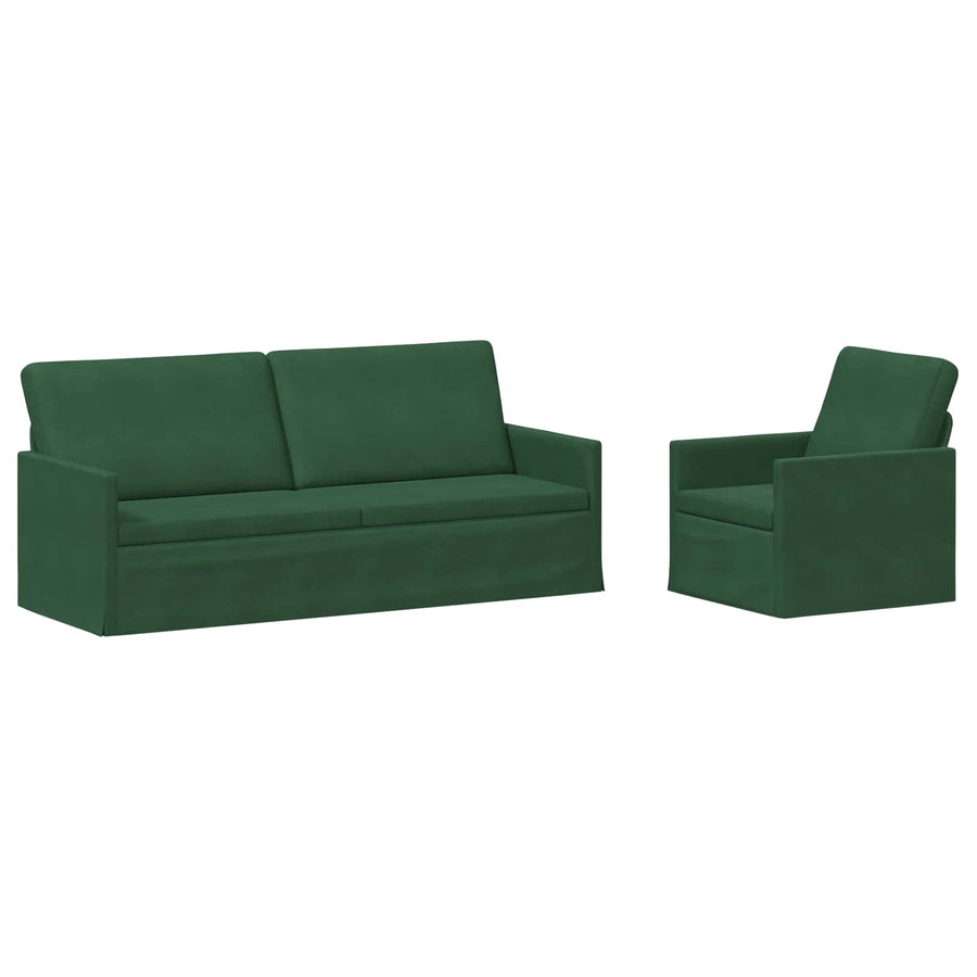 Bankstel 2 pcs Jungle Groen Katoen Stof