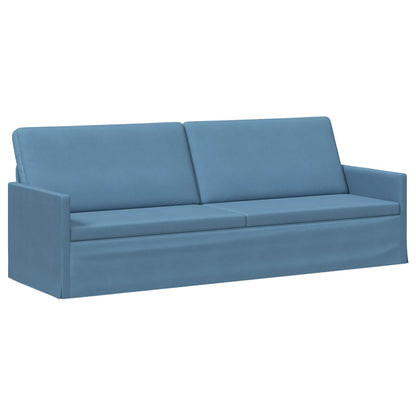 Bankstel 2 pcs Blauw Katoen Stof