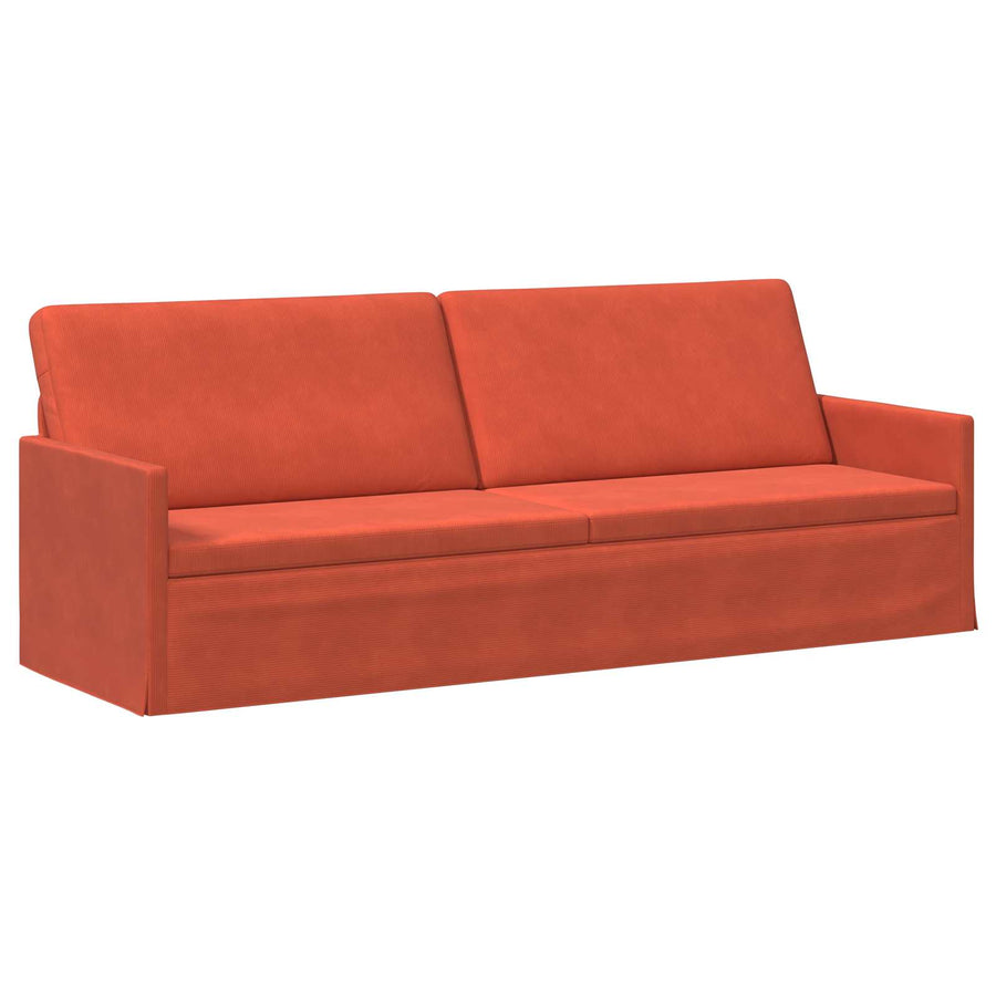 Bankstel 2 pcs Rood-oranje Katoen Stof