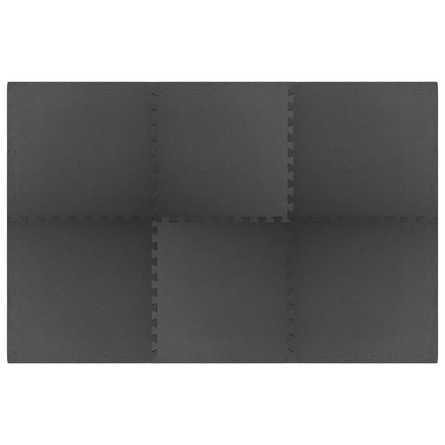 Zwembad Grondmat 6 pcs Zwart 2,16 ㎡ EVA Schuim