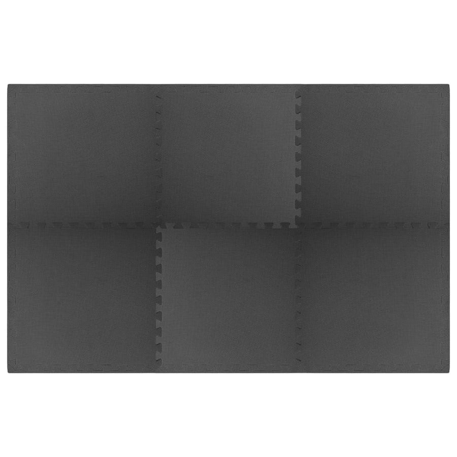 Zwembad Grondmat 6 pcs Zwart 2,16 ㎡ EVA Schuim