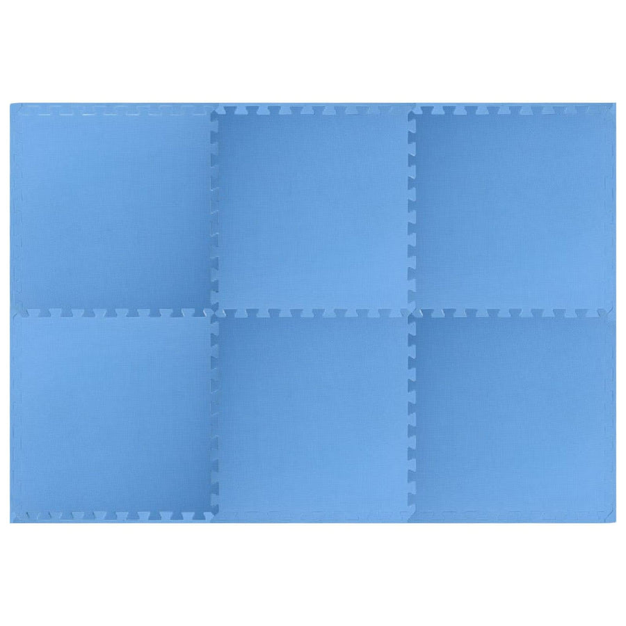 Zwembad Grondmat 6 pcs Blauw 2,16 ㎡ EVA Schuim