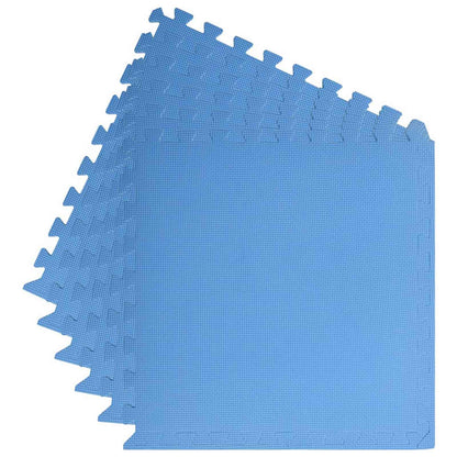 Zwembad Grondmat 6 pcs Blauw 2,16 ㎡ EVA Schuim