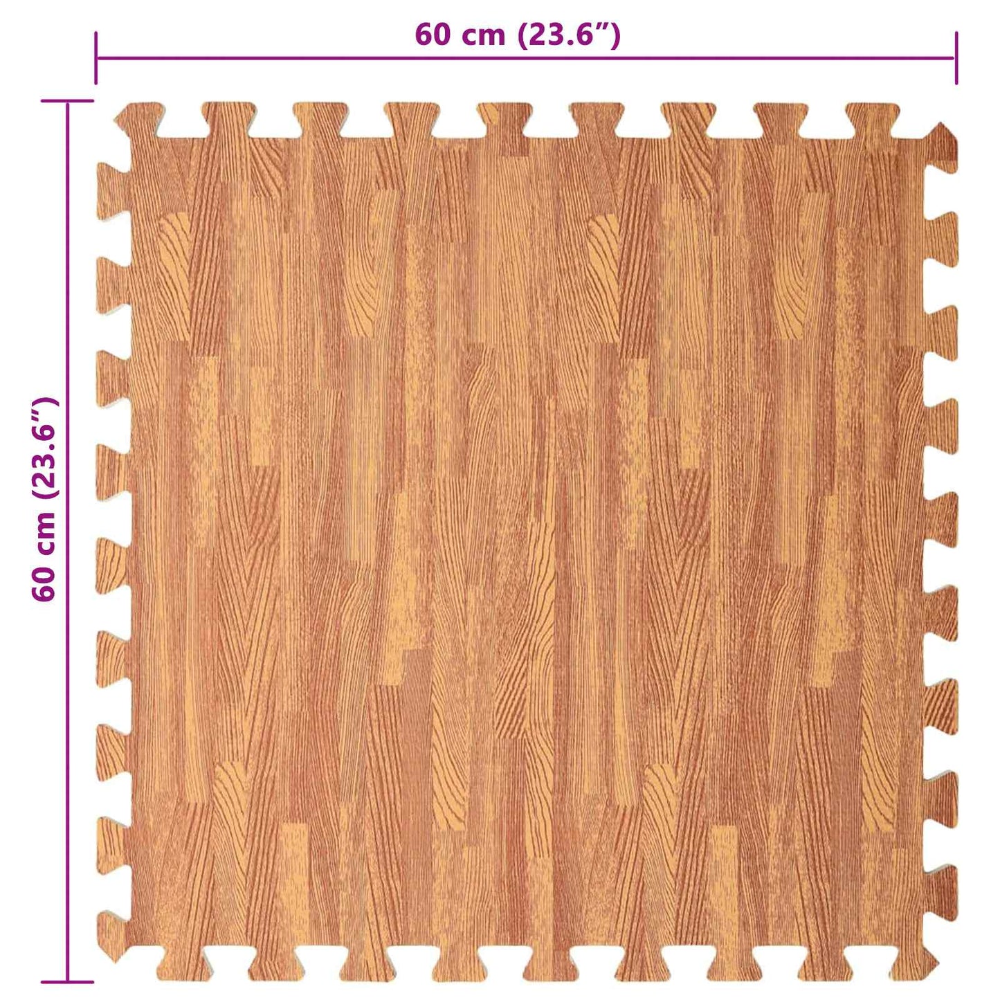 Puzzel Oefenmatten 12 pcs Bruin 4,32 ㎡ EVA Foam