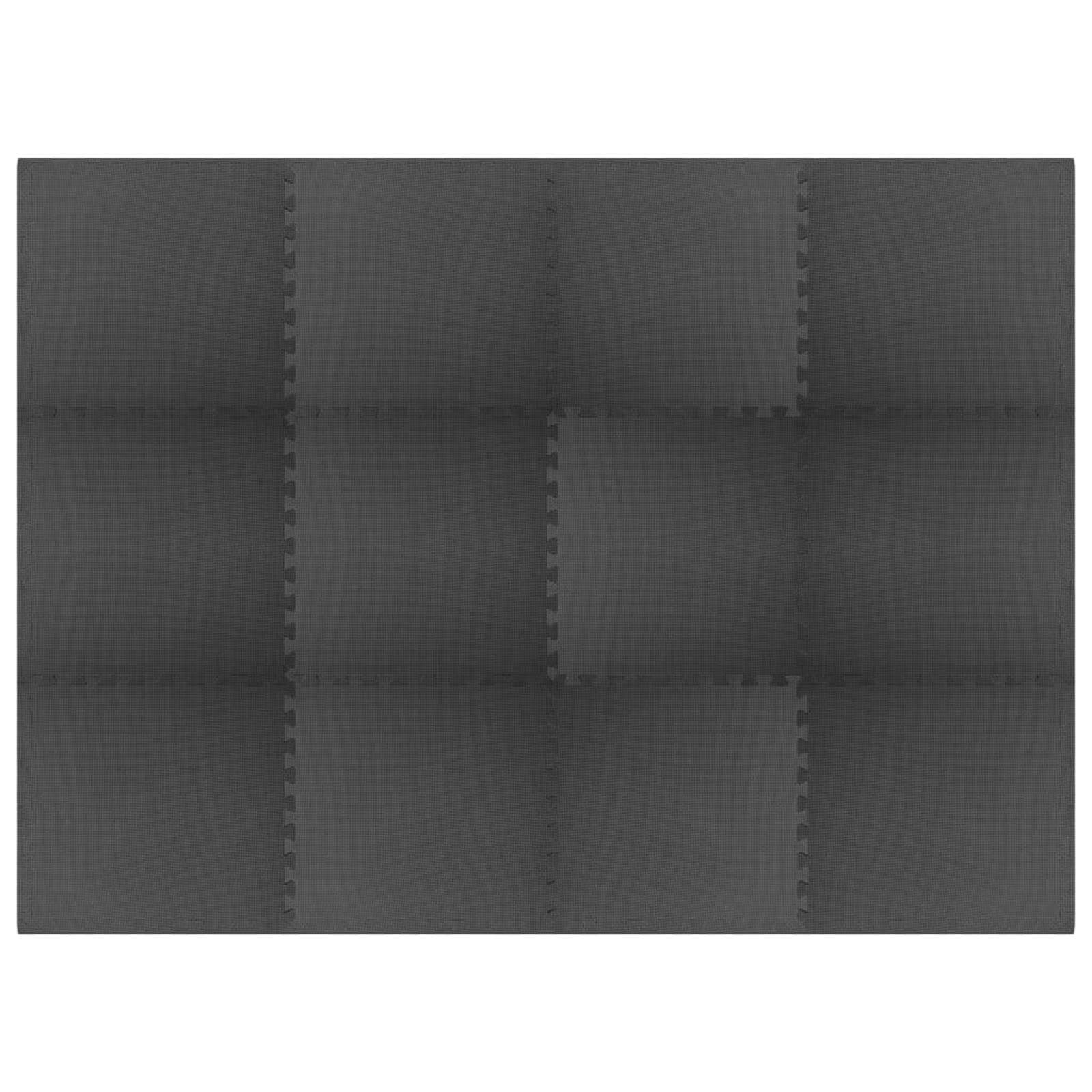 Puzzel Oefenmatten 12 pcs Zwart 4,32 ㎡ EVA Foam