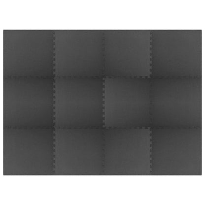 Puzzel Oefenmatten 12 pcs Zwart 4,32 ㎡ EVA Foam