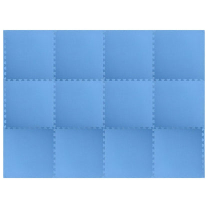 Puzzel Oefenmatten 12 pcs Blauw 4,32 ㎡ EVA Foam