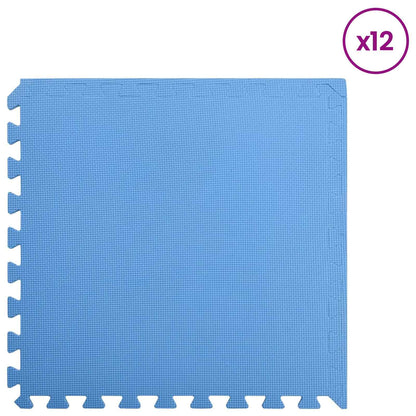 Puzzel Oefenmatten 12 pcs Blauw 4,32 ㎡ EVA Foam