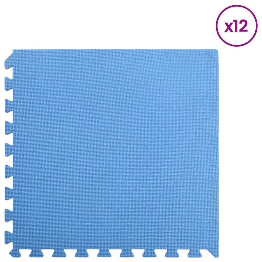Puzzel Oefenmatten 12 pcs Blauw 4,32 ㎡ EVA Foam