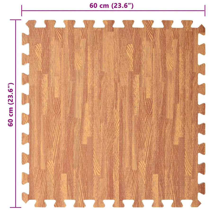 Puzzel Oefenmatten 12 pcs Bruin 4,32 ㎡ EVA Foam