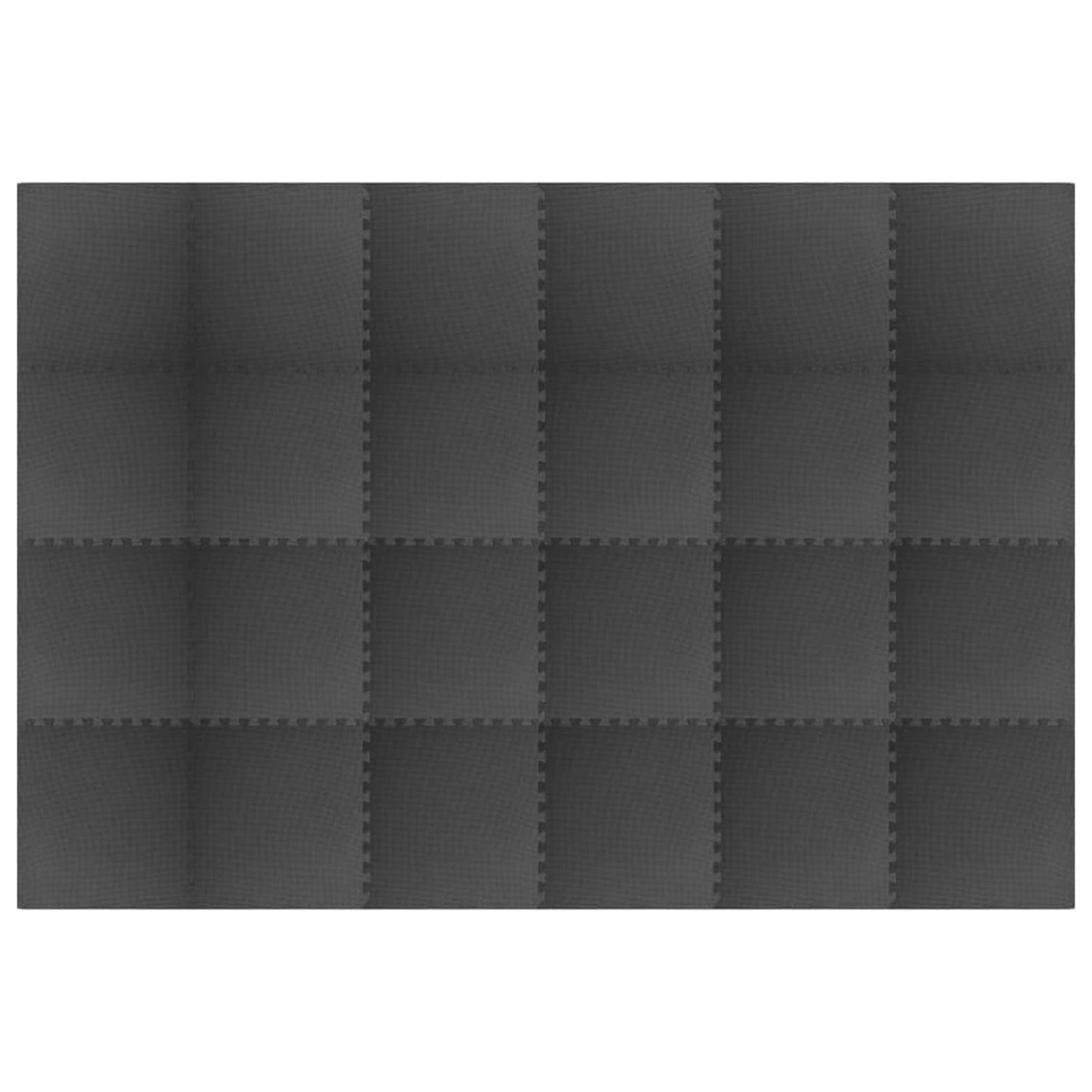 Puzzel Oefenmatten 24 pcs Zwart 8,64 ㎡ EVA Foam