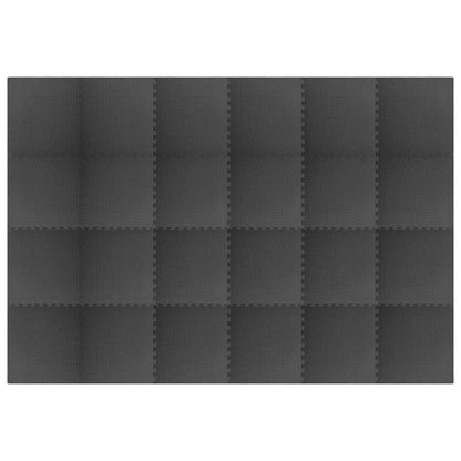 Puzzel Oefenmatten 24 pcs Zwart 8,64 ㎡ EVA Foam