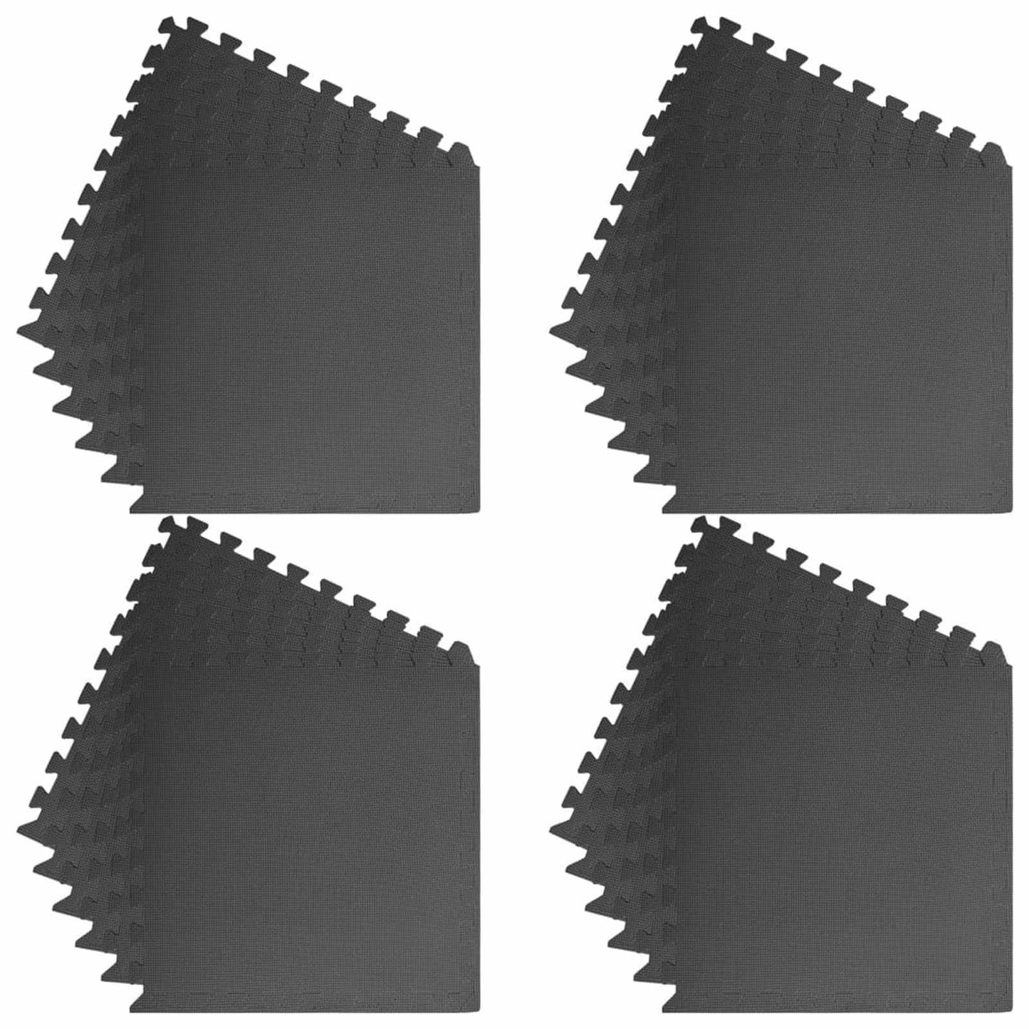 Puzzel Oefenmatten 24 pcs Zwart 8,64 ㎡ EVA Foam