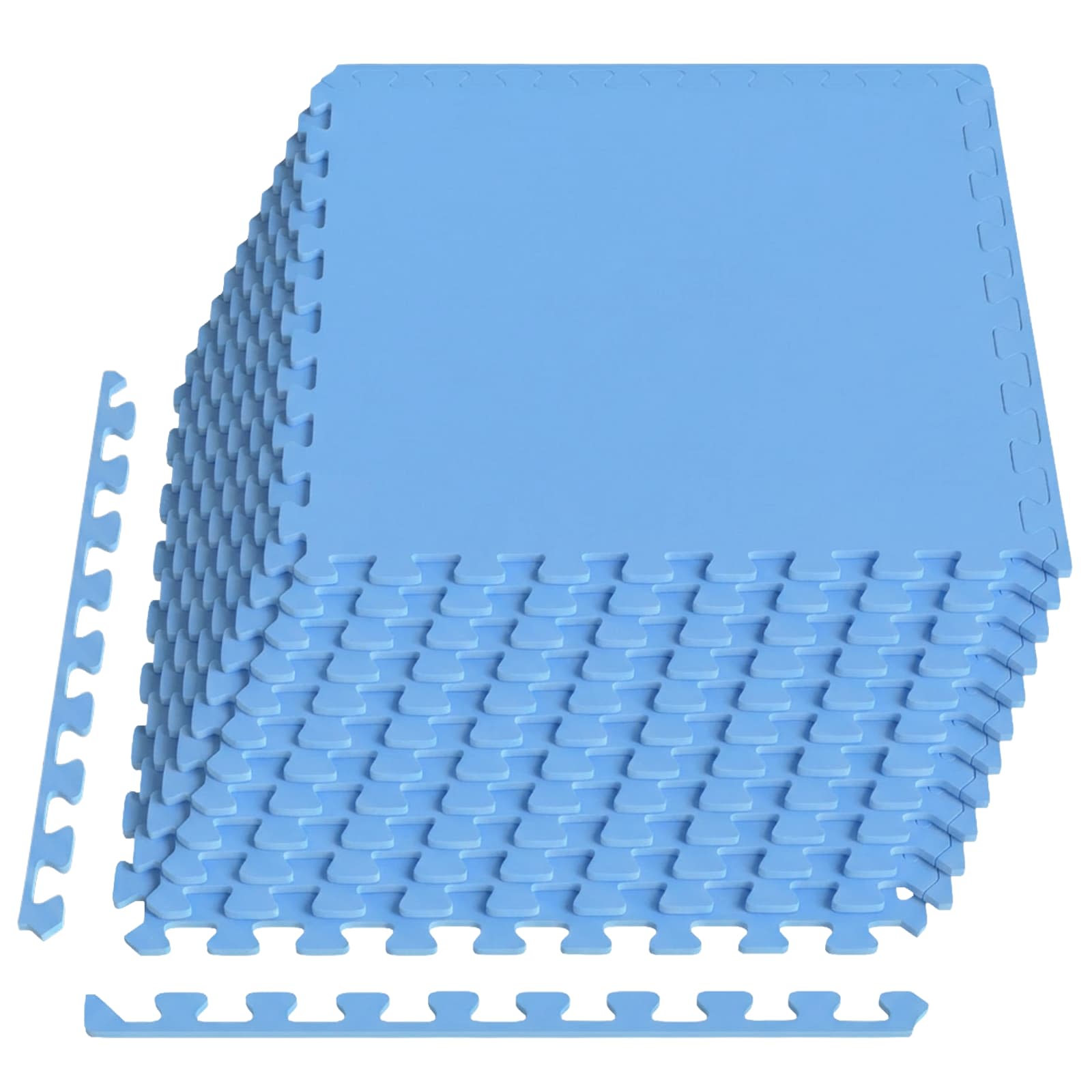 Zwembad Grondmat 12 pcs Blauw 4,32 m² EVA Schuim
